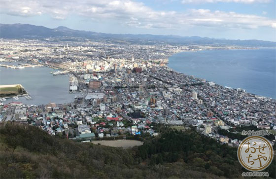 北海道の函館山からの風景